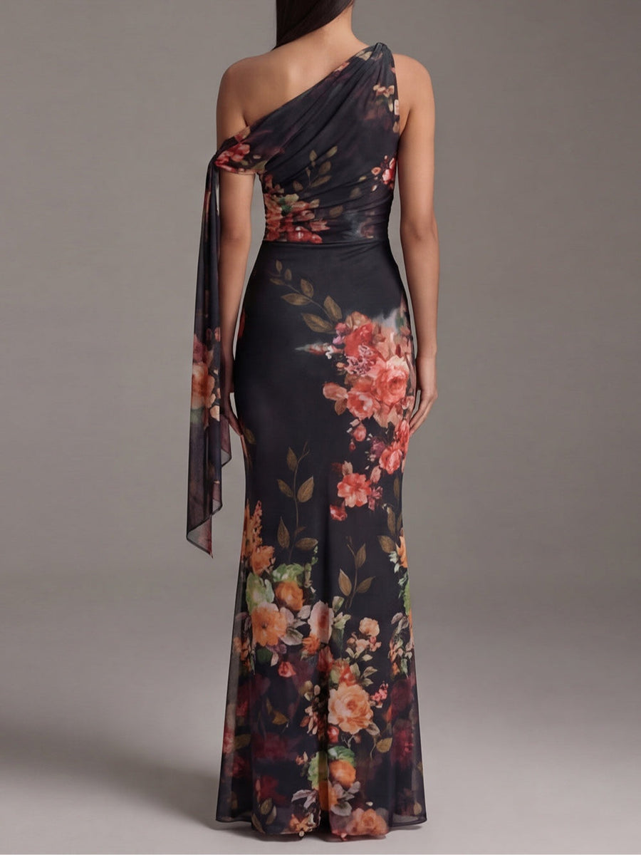 Robe Tamsin à Une Épaule