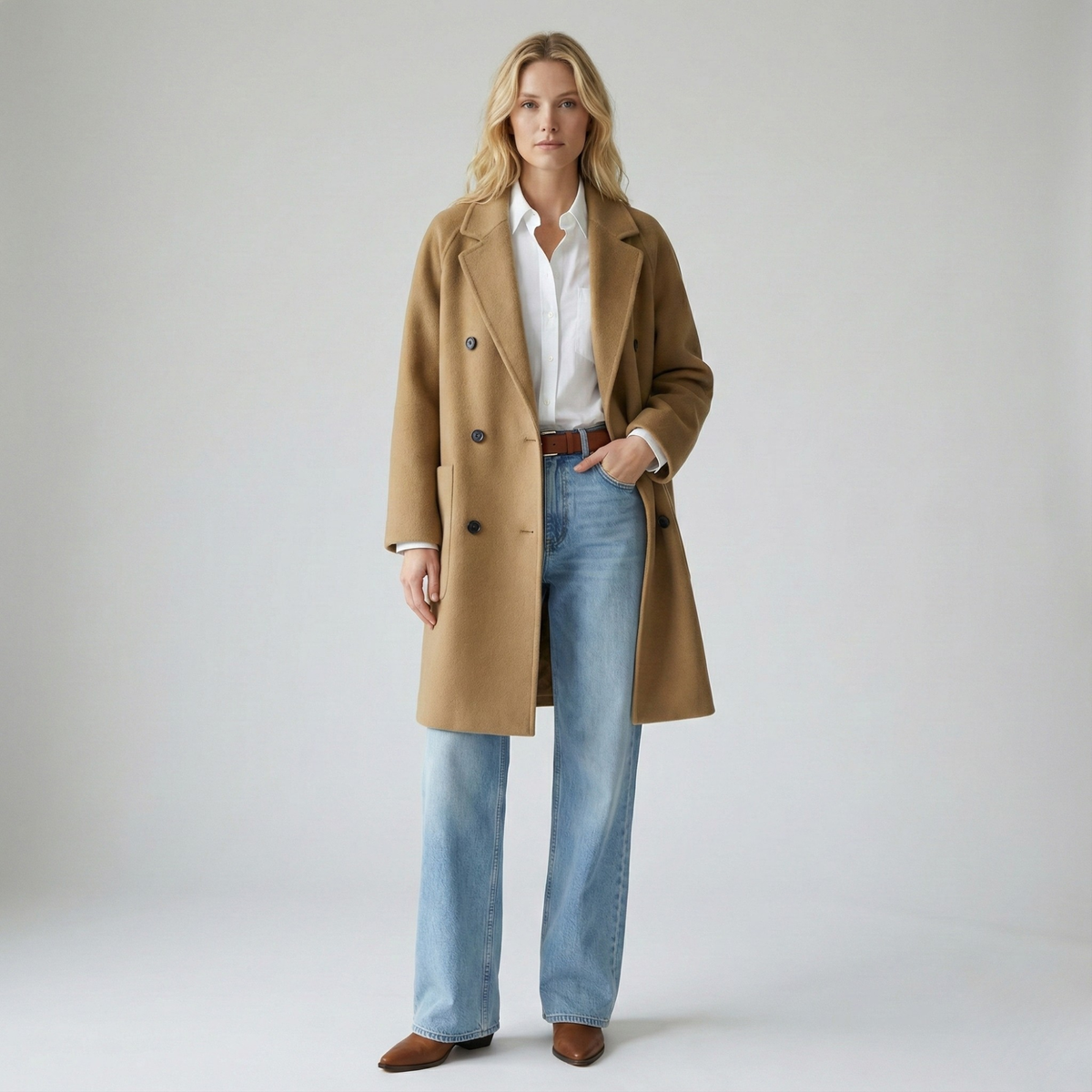 Manteau en laine Amory