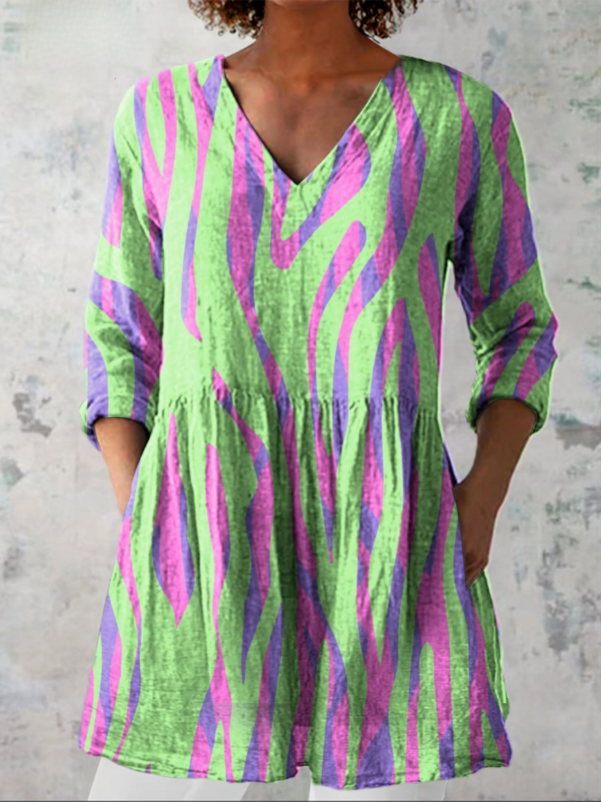 Oceane | Blouse Longue à Col V