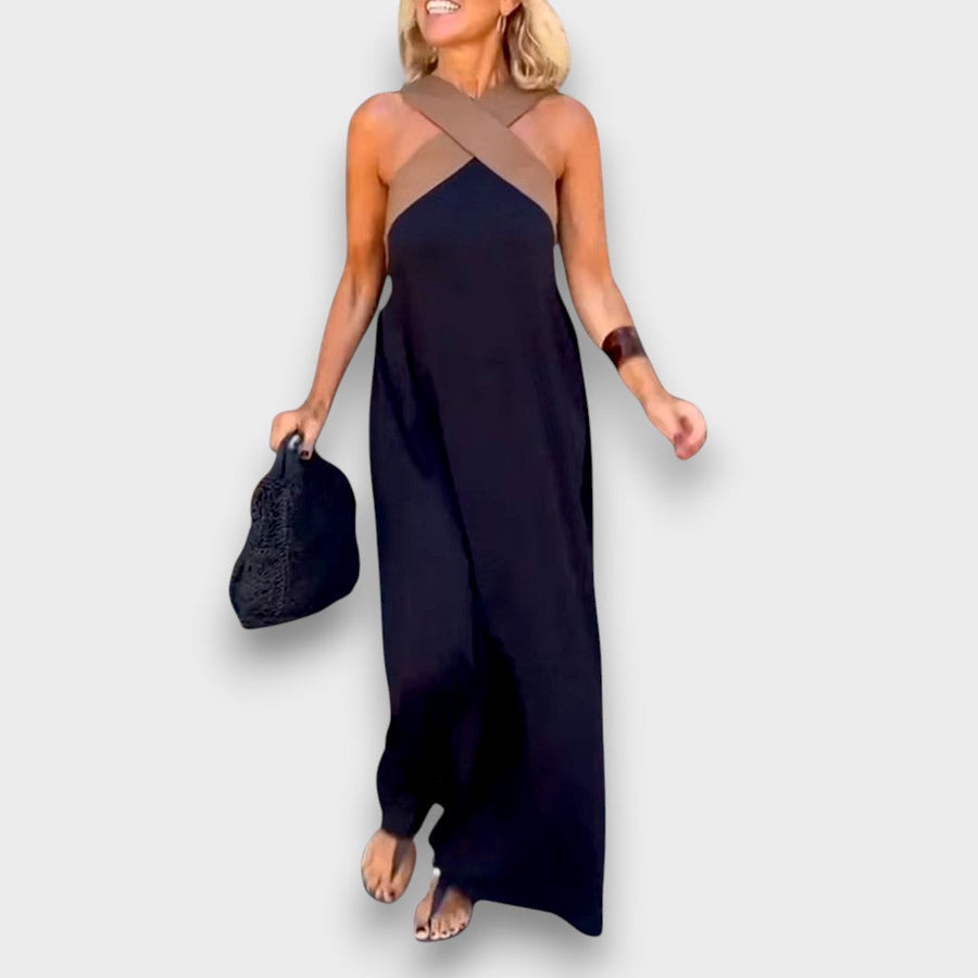 Iva - Robe maxi à bretelles croisées