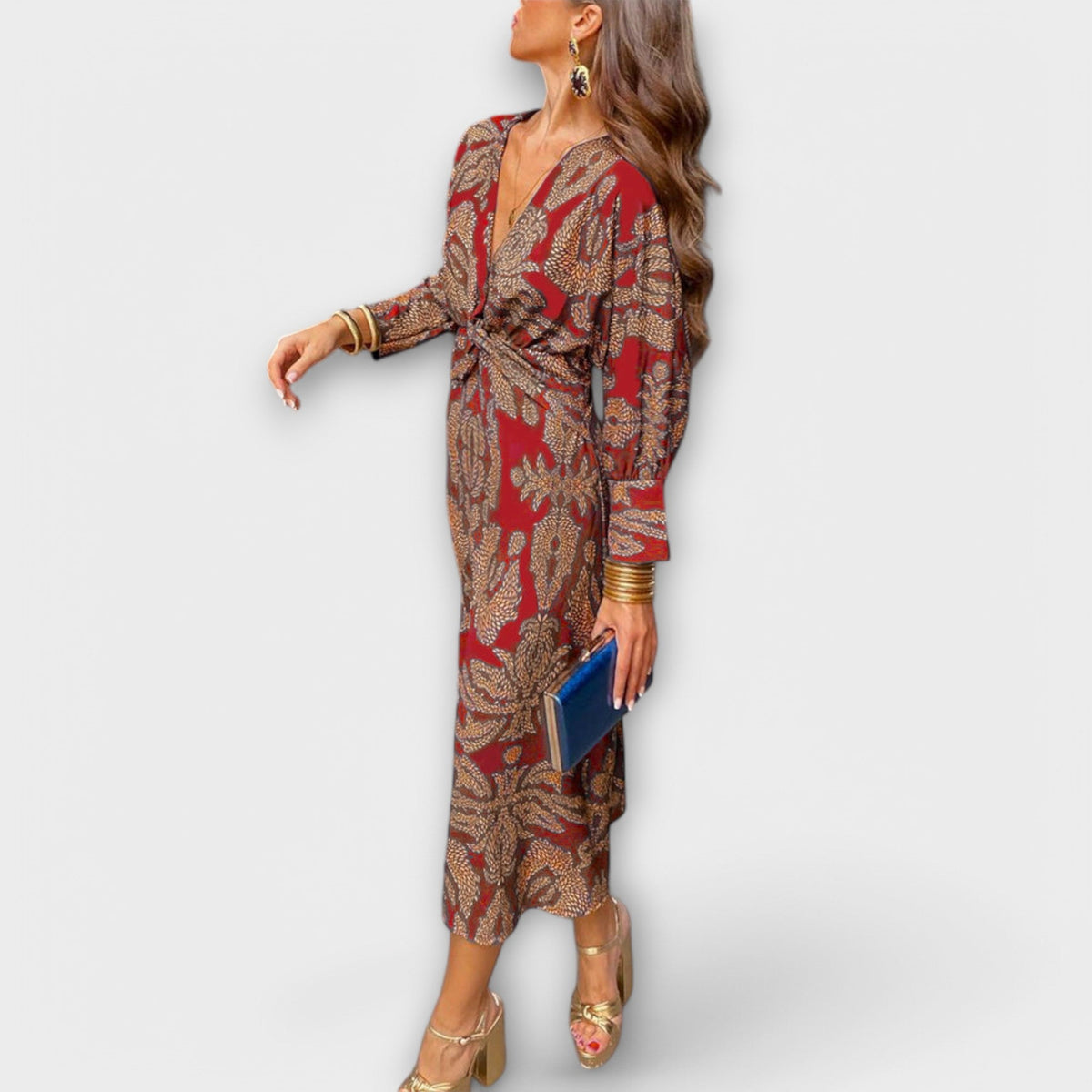 Oriana - Robe élégante à manches longues