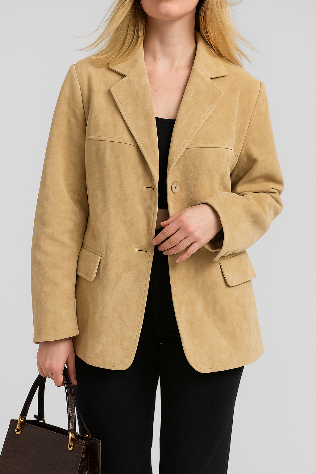 Veste classique en suède Paris