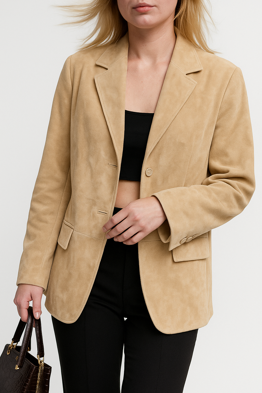 Veste classique en suède Paris