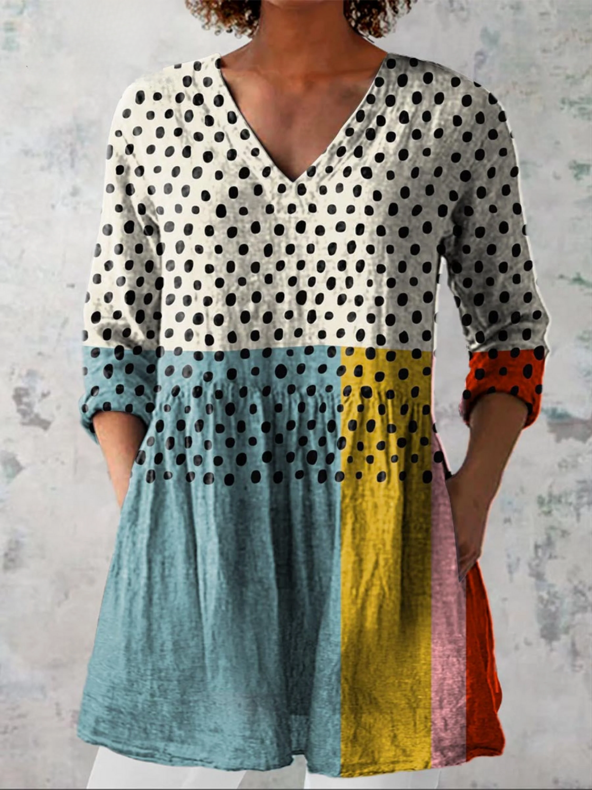 Valerie | Blouse Longue à Col V