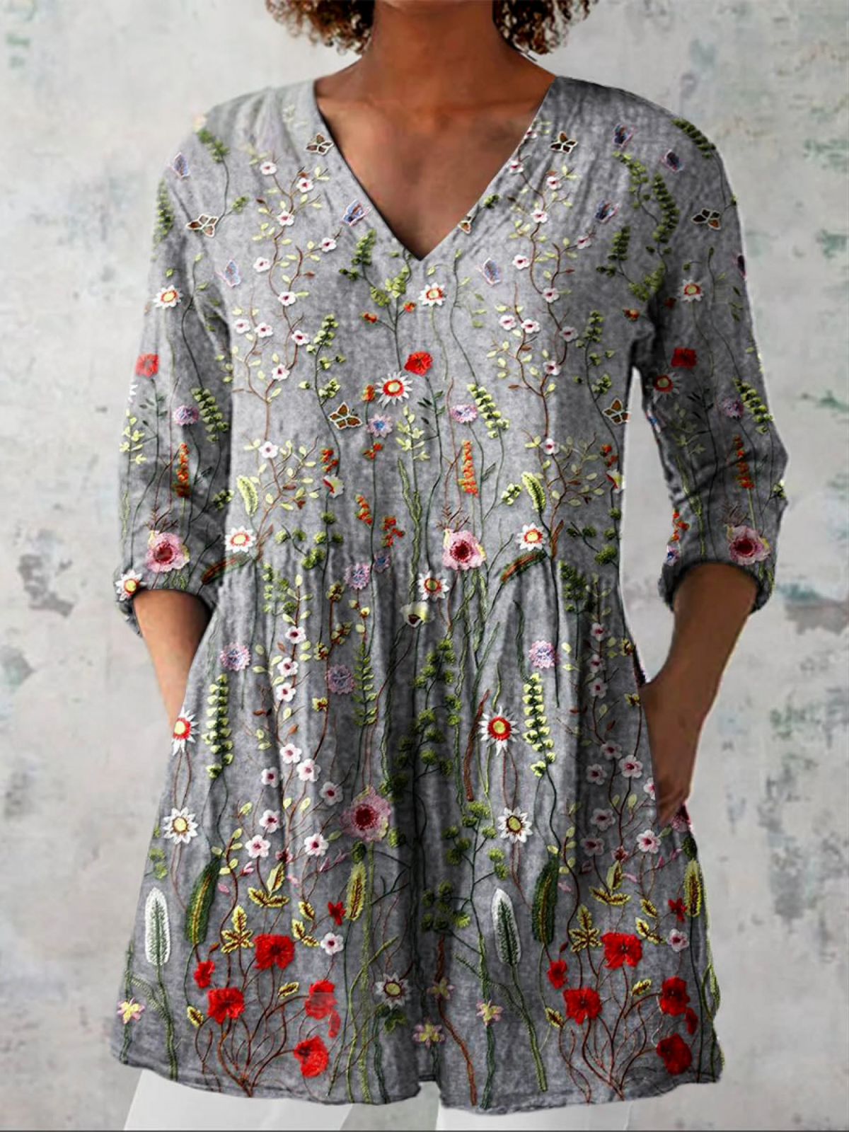 Amelie | Blouse Longue à Col V