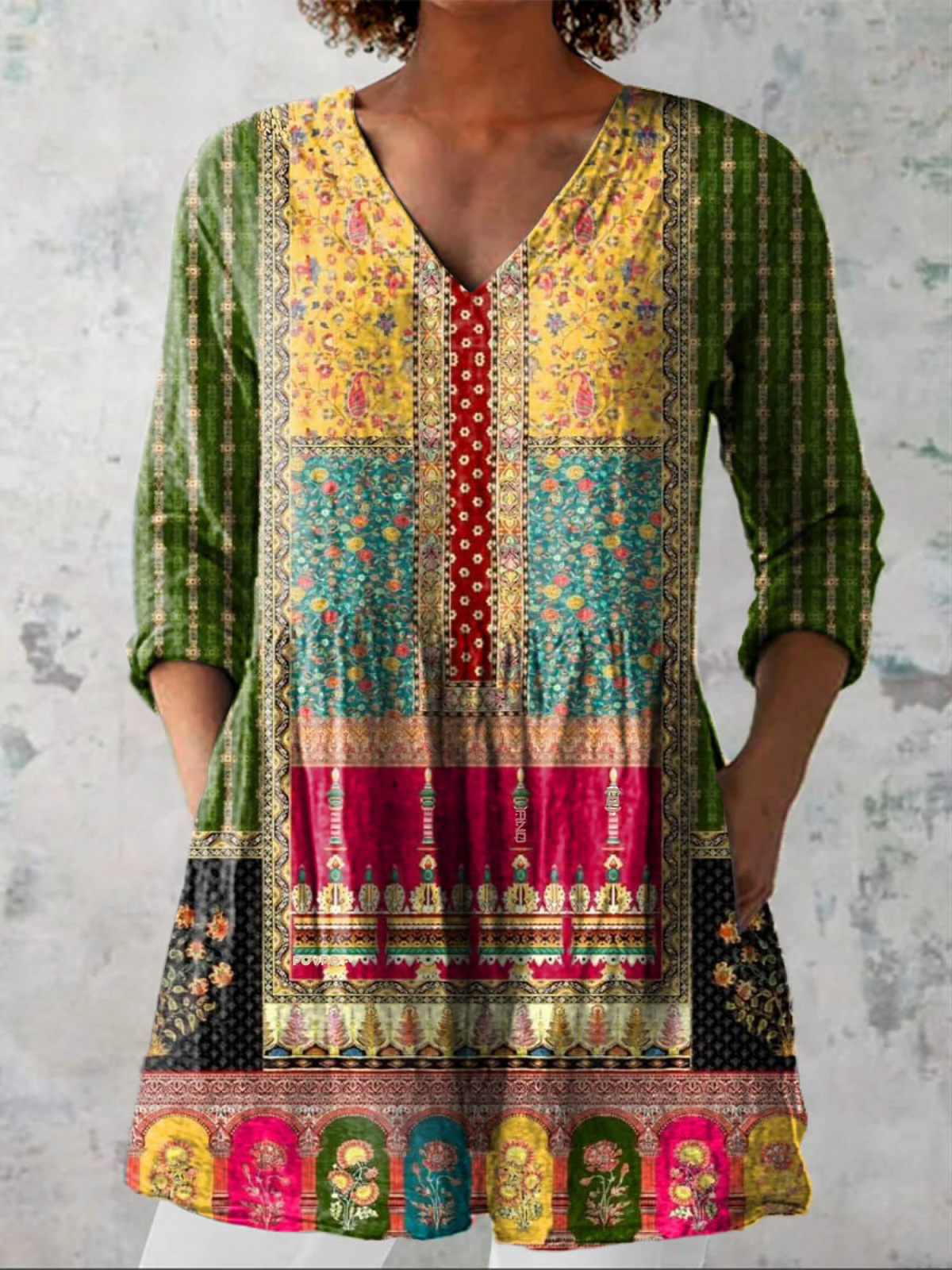 Emilie | Blouse Longue à Col V