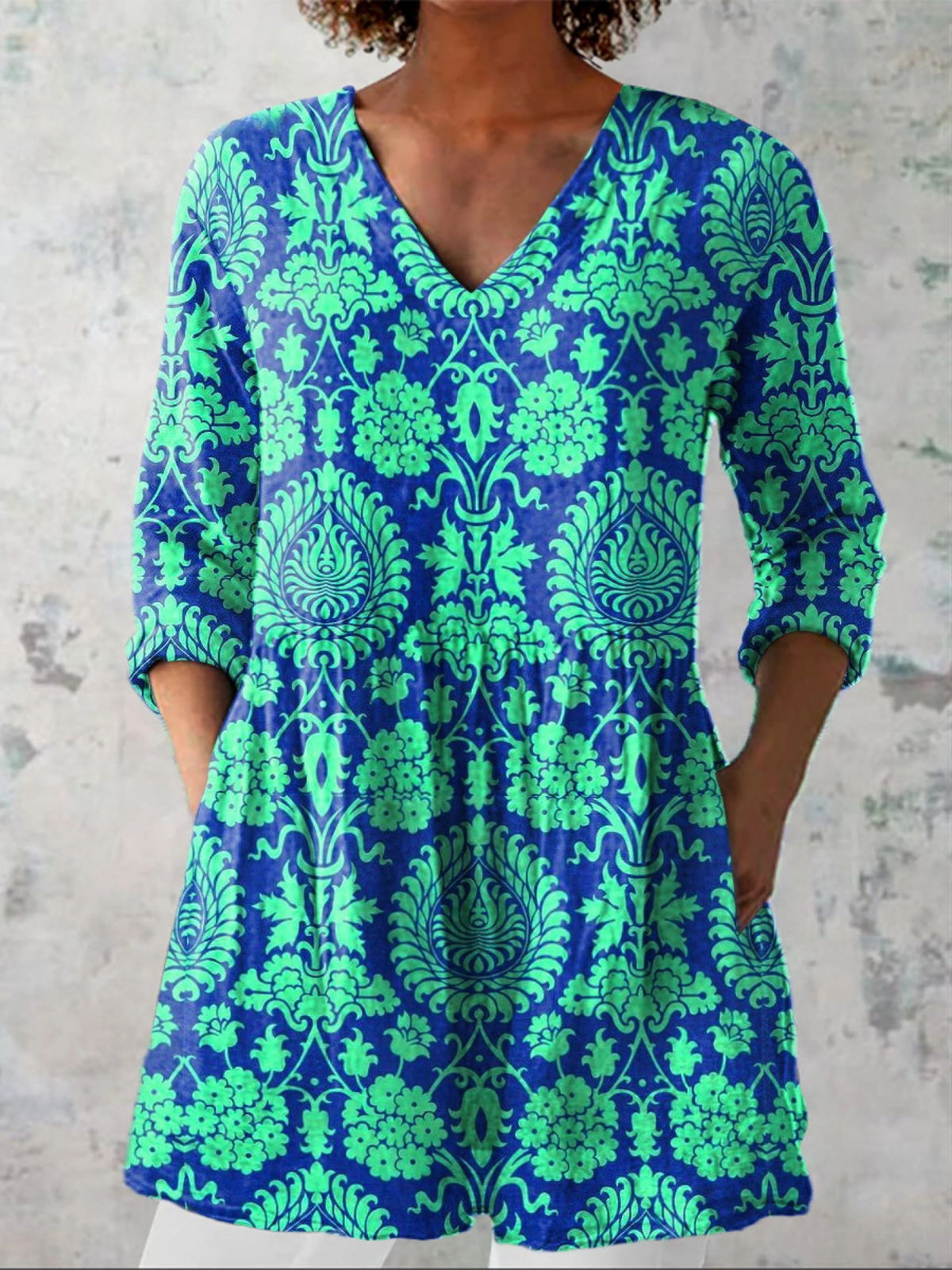 Ines | Blouse Longue à Col V