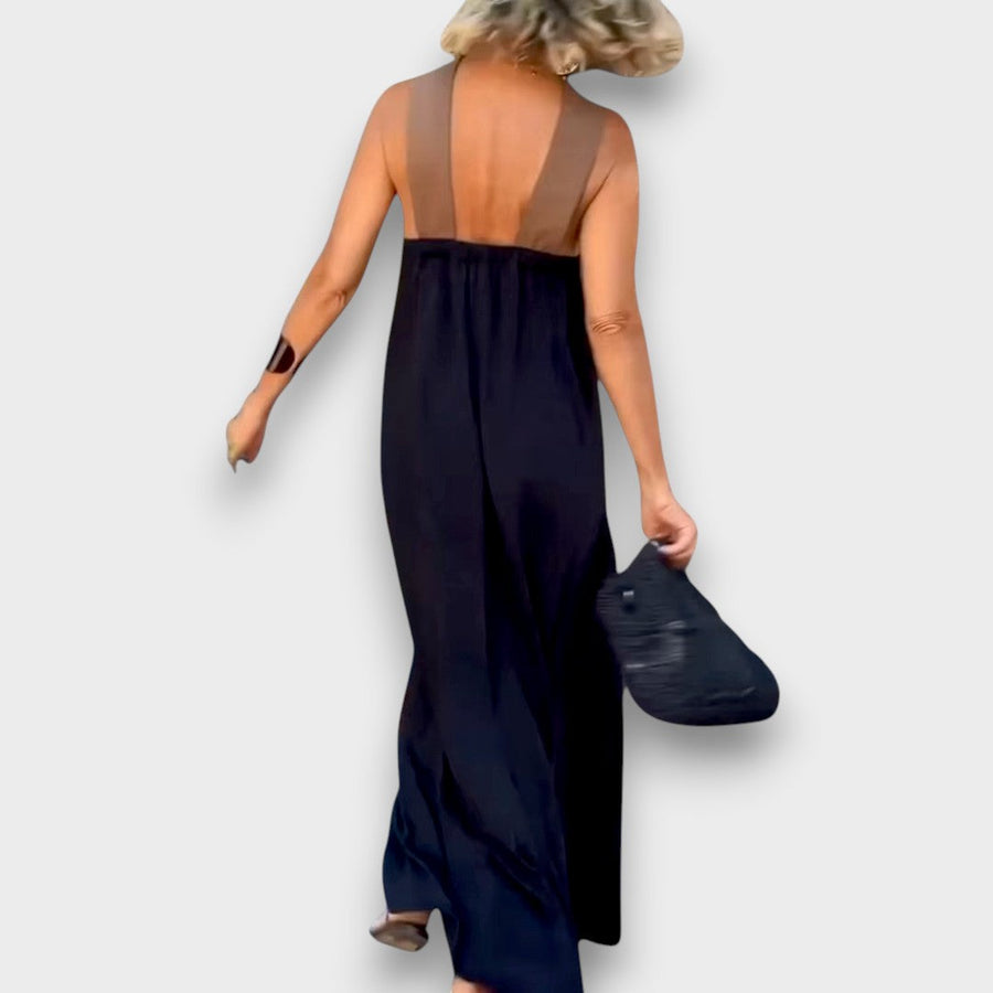 Iva - Robe maxi à bretelles croisées