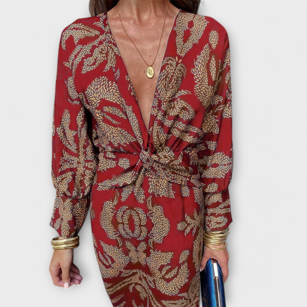 Oriana - Robe élégante à manches longues