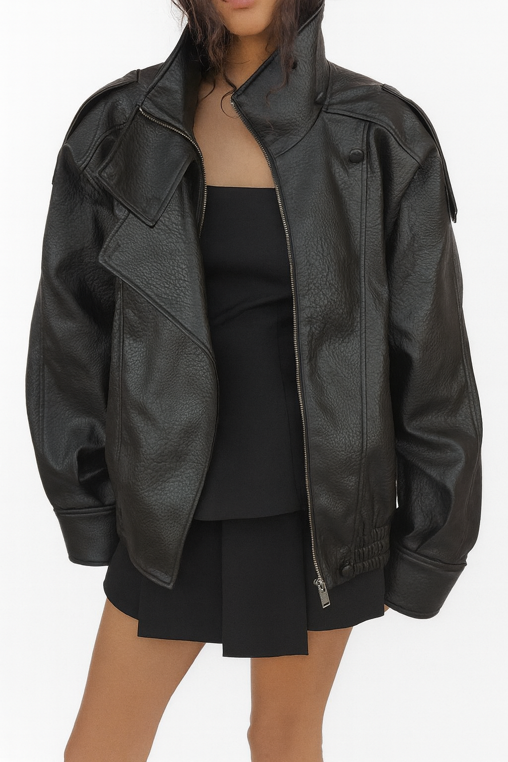 Veste en cuir synthétique