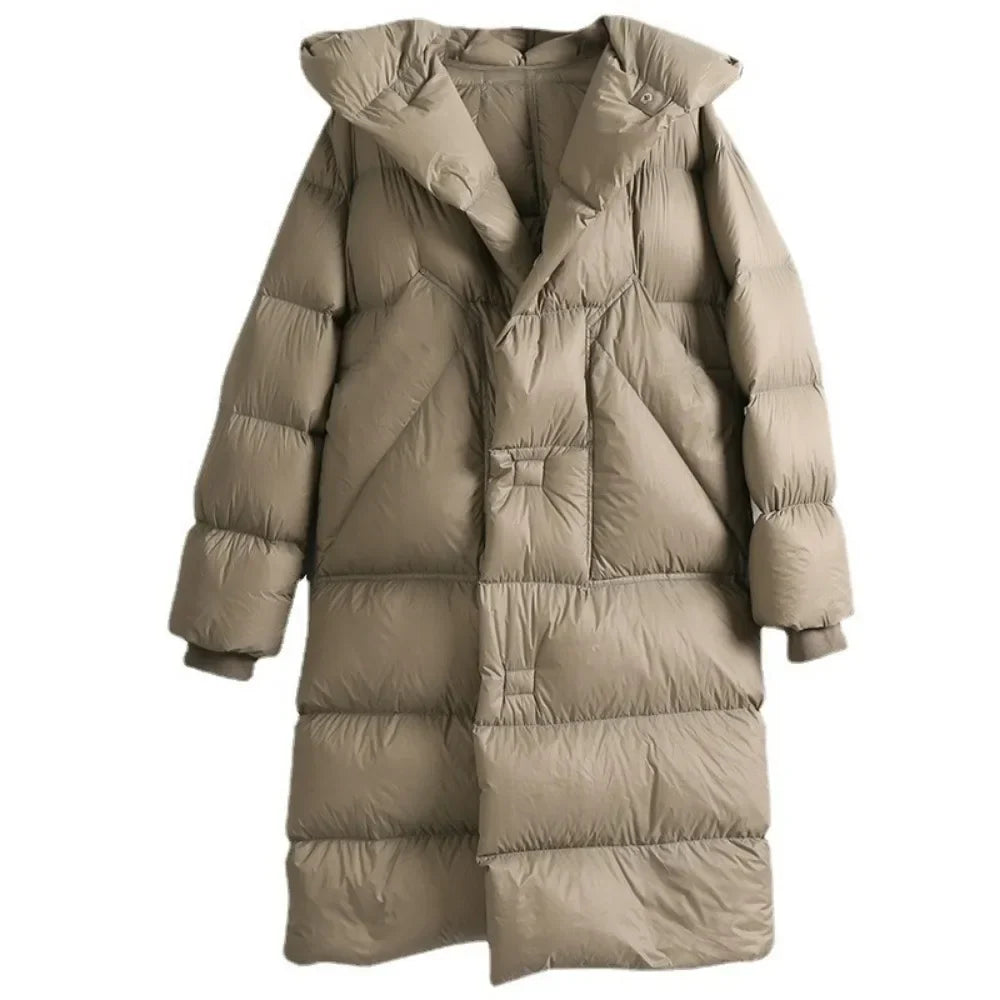 Manteau long matelassé