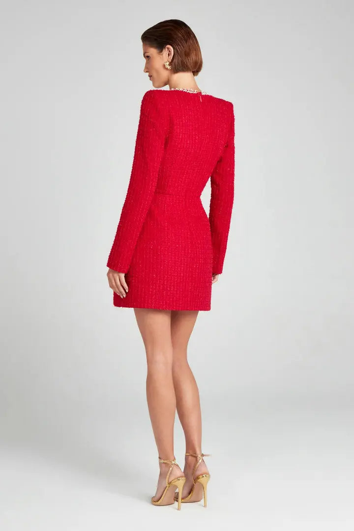 Robe courte en tweed Monaco