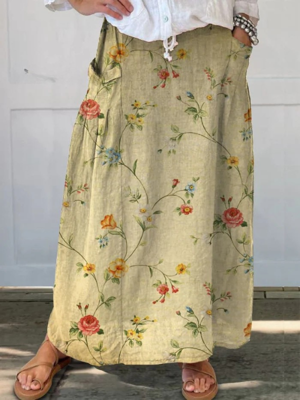 Jupe Capucine Rétro Élégante