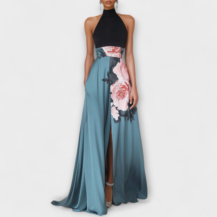 Natalie - Robe Maxi A-line Fleurie
