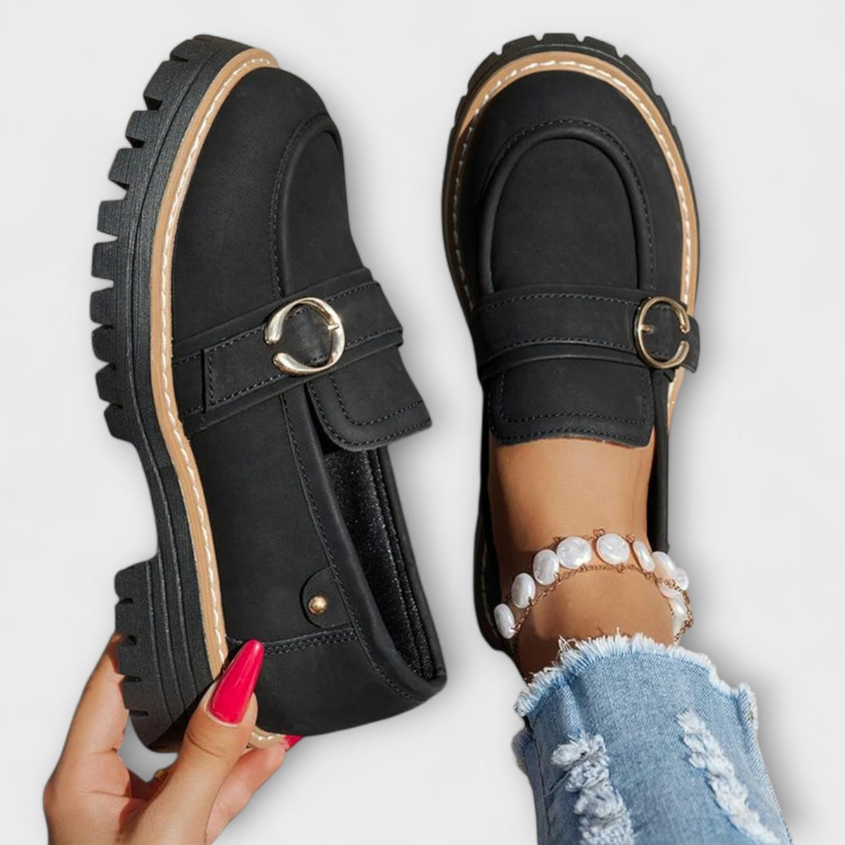Sylvie™ | Mocassins Casual à Bout Rond