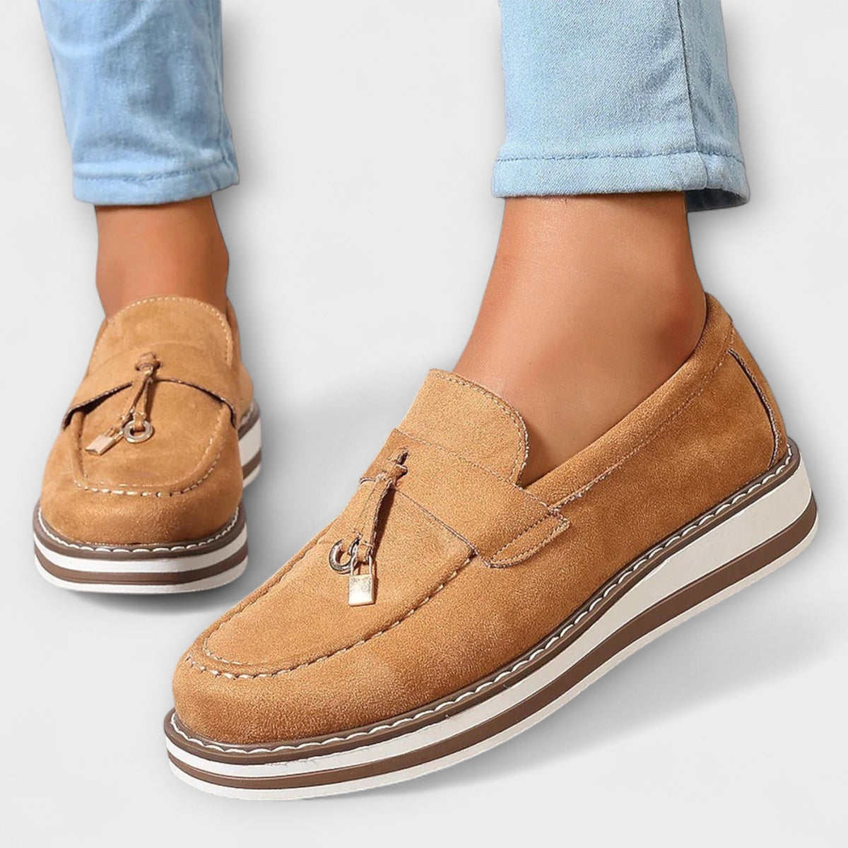Elvira™ | Mocassins Casual à Bout Rond
