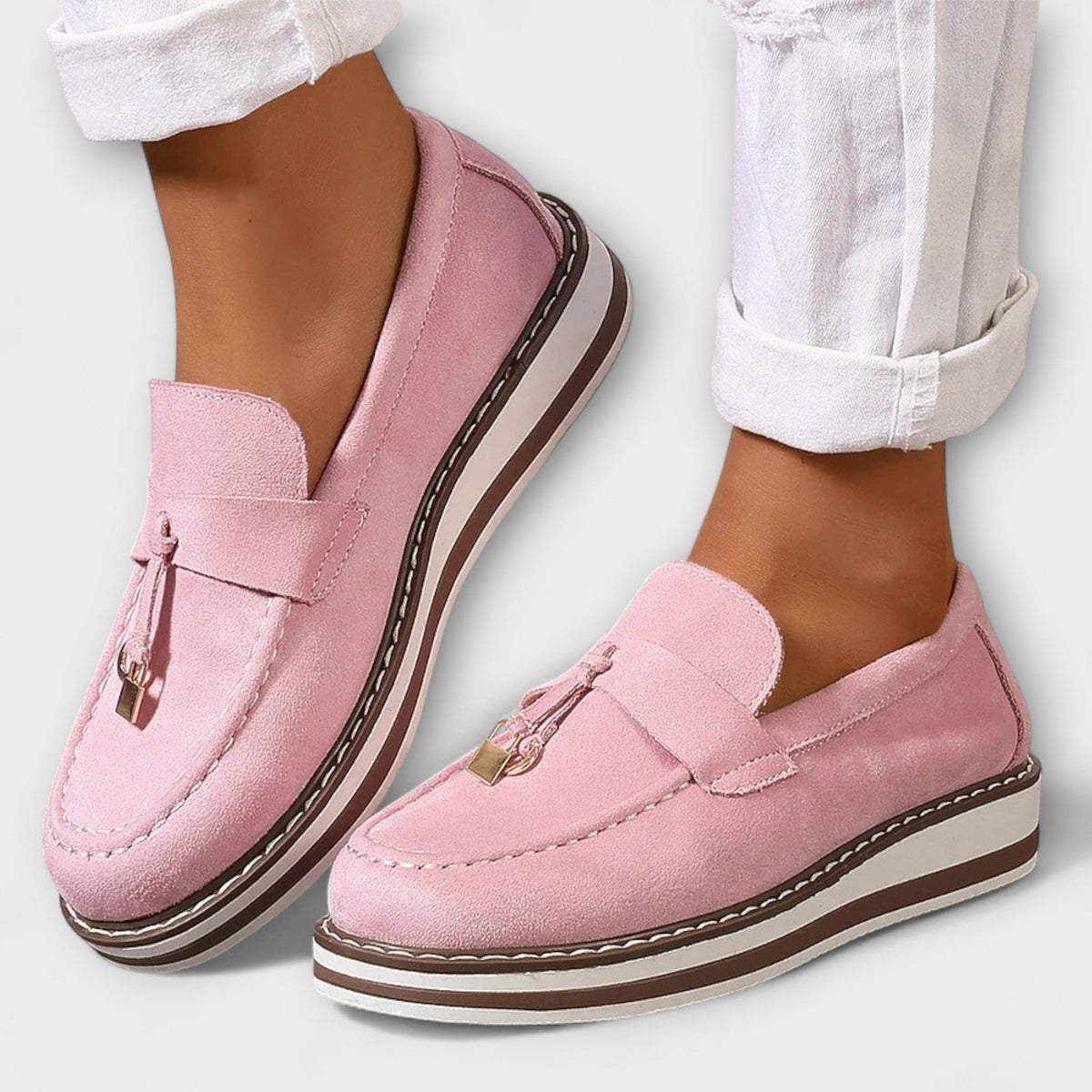 Elvira™ | Mocassins Casual à Bout Rond