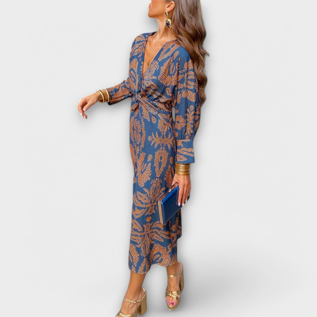 Oriana - Robe élégante à manches longues