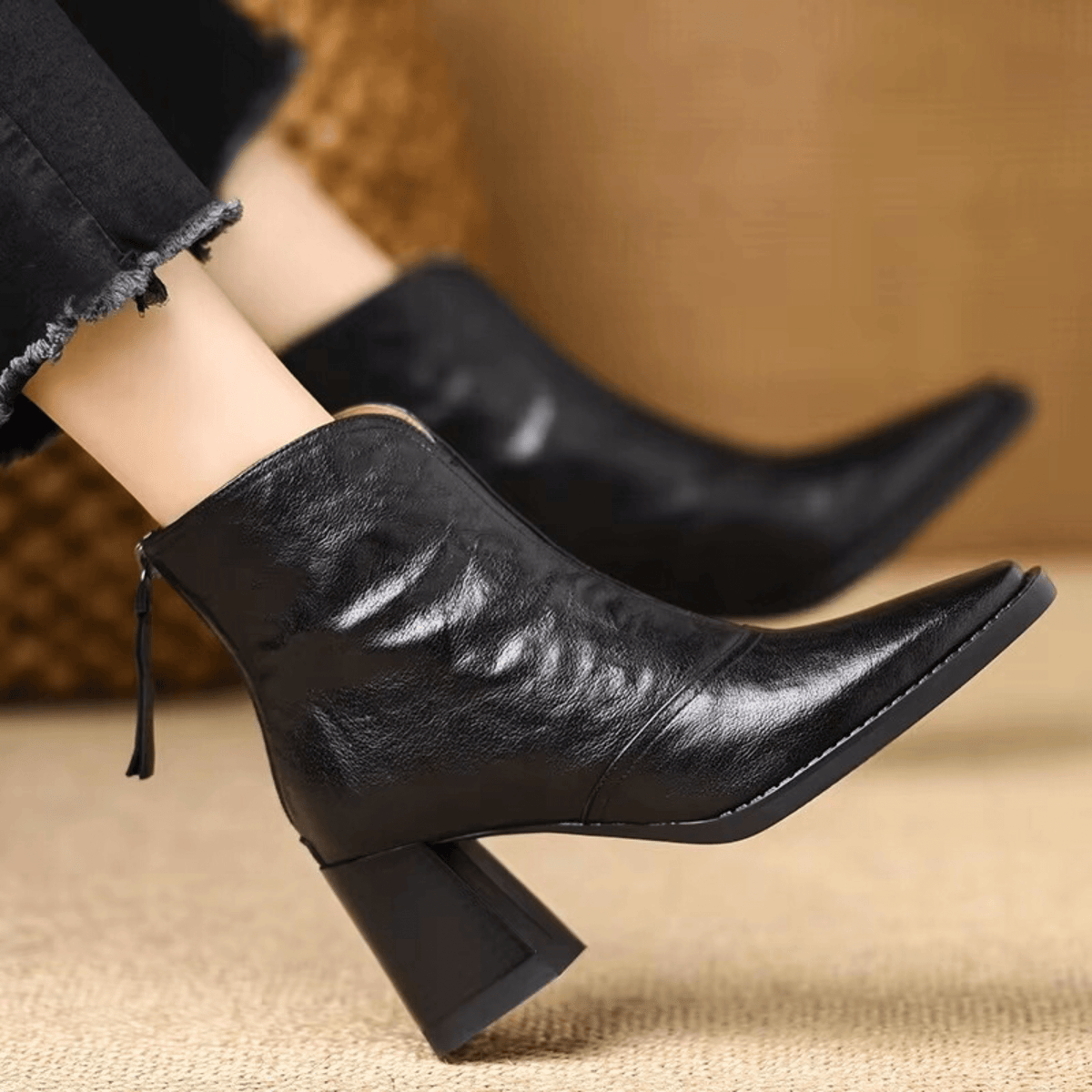 Bottines de Luxe à Talon Moyen