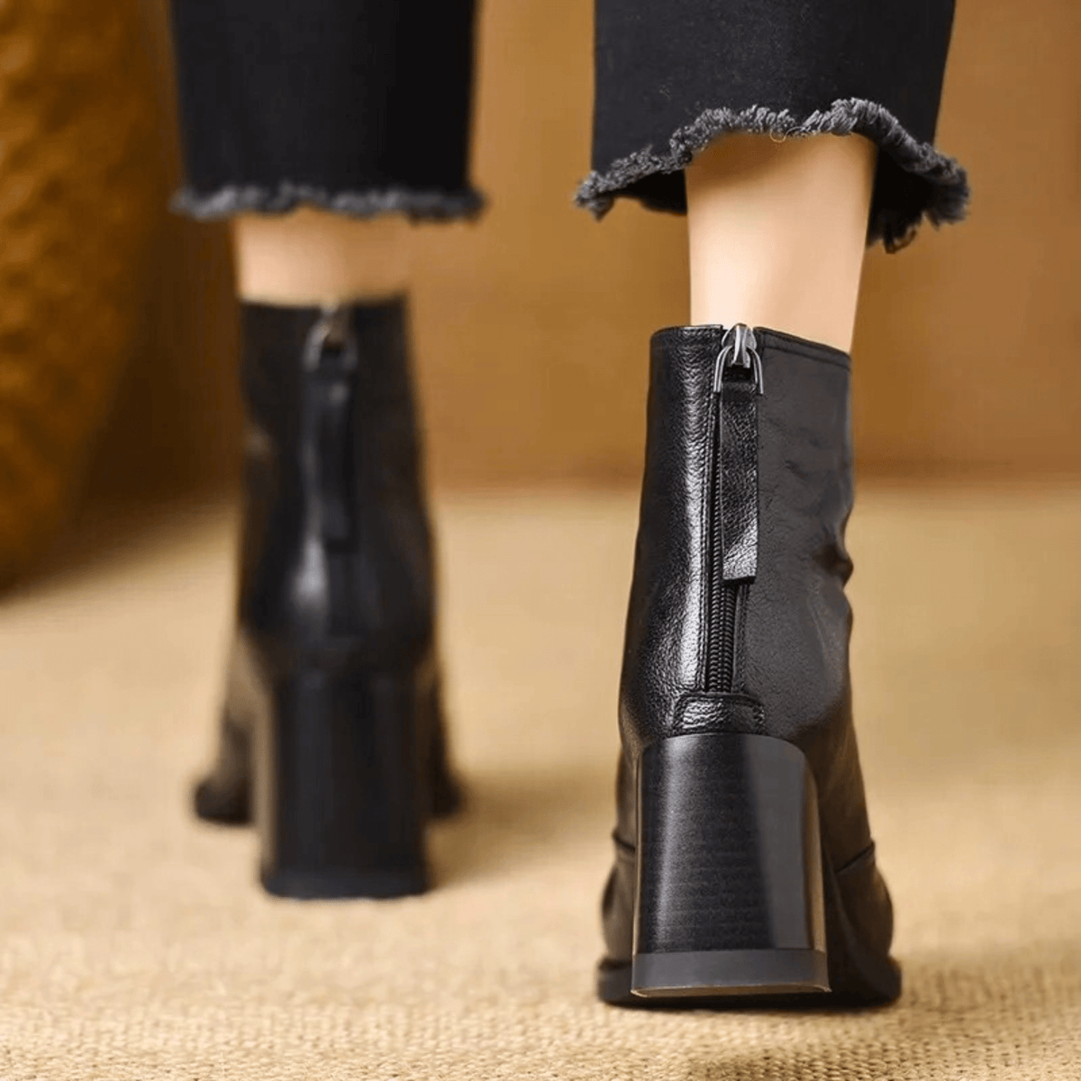 Bottines de Luxe à Talon Moyen