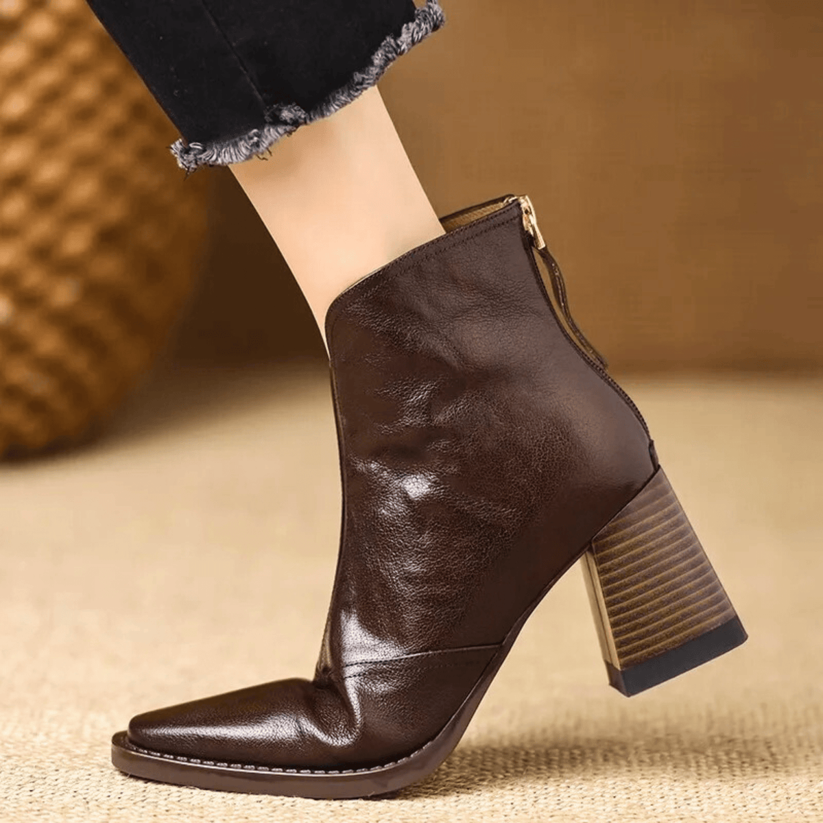 Bottines de Luxe à Talon Moyen